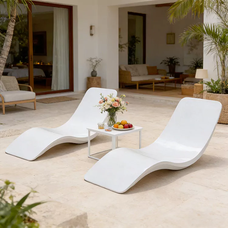 S Shaped All Weather FRP Daybed
