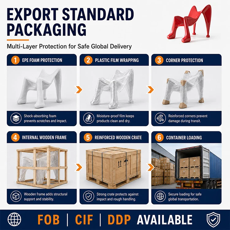 Fiberglass Sculptural Accent Chair